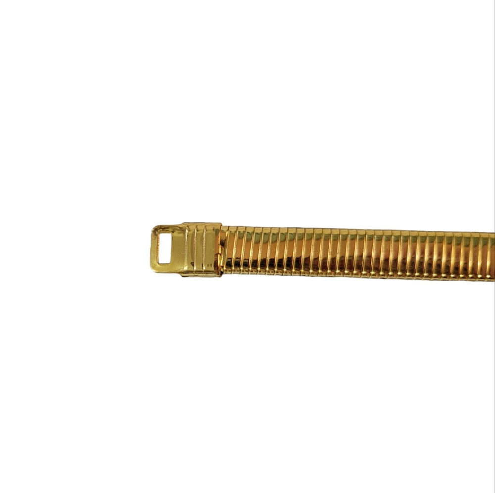 Vintage 80s Goldtone Metal Belt 27 to 30 in - Picture 5 of 6